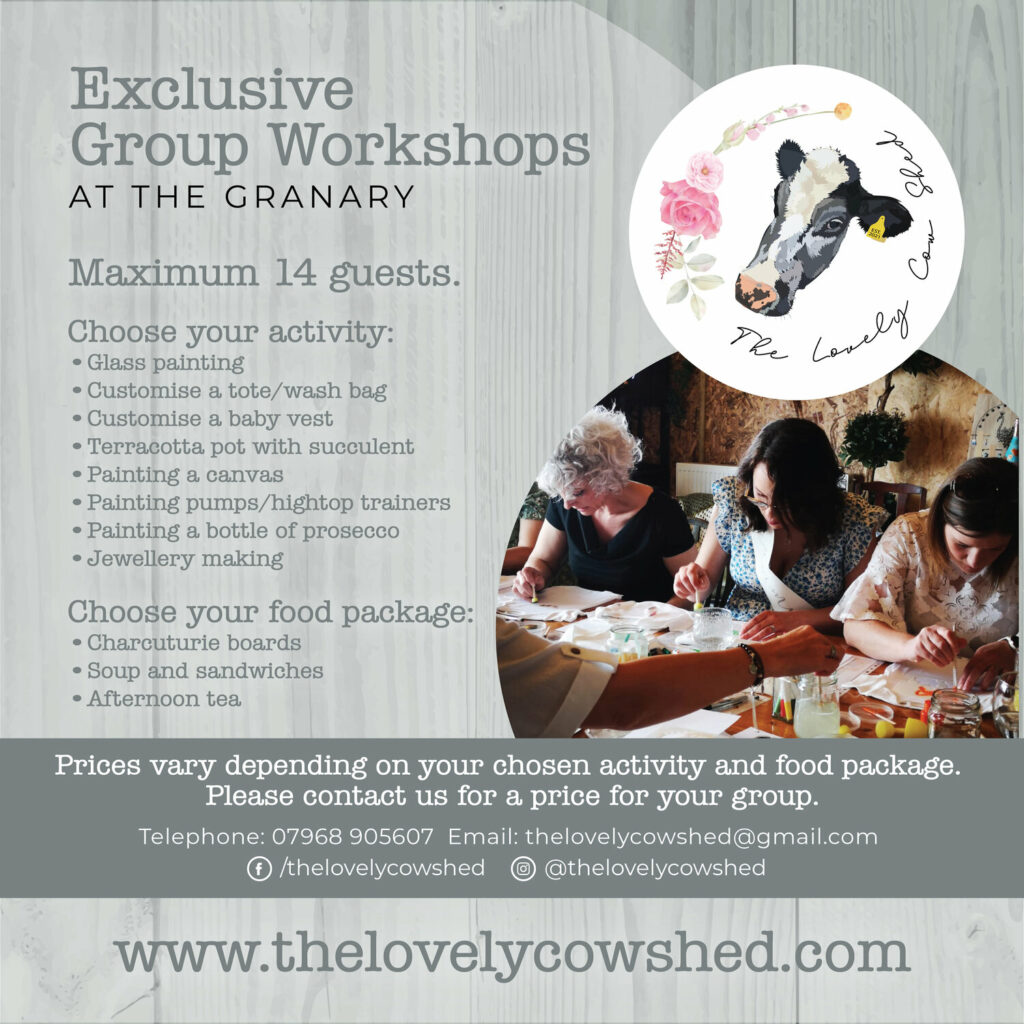 Exclusive Group Workshops from The Lovely Cow Shed